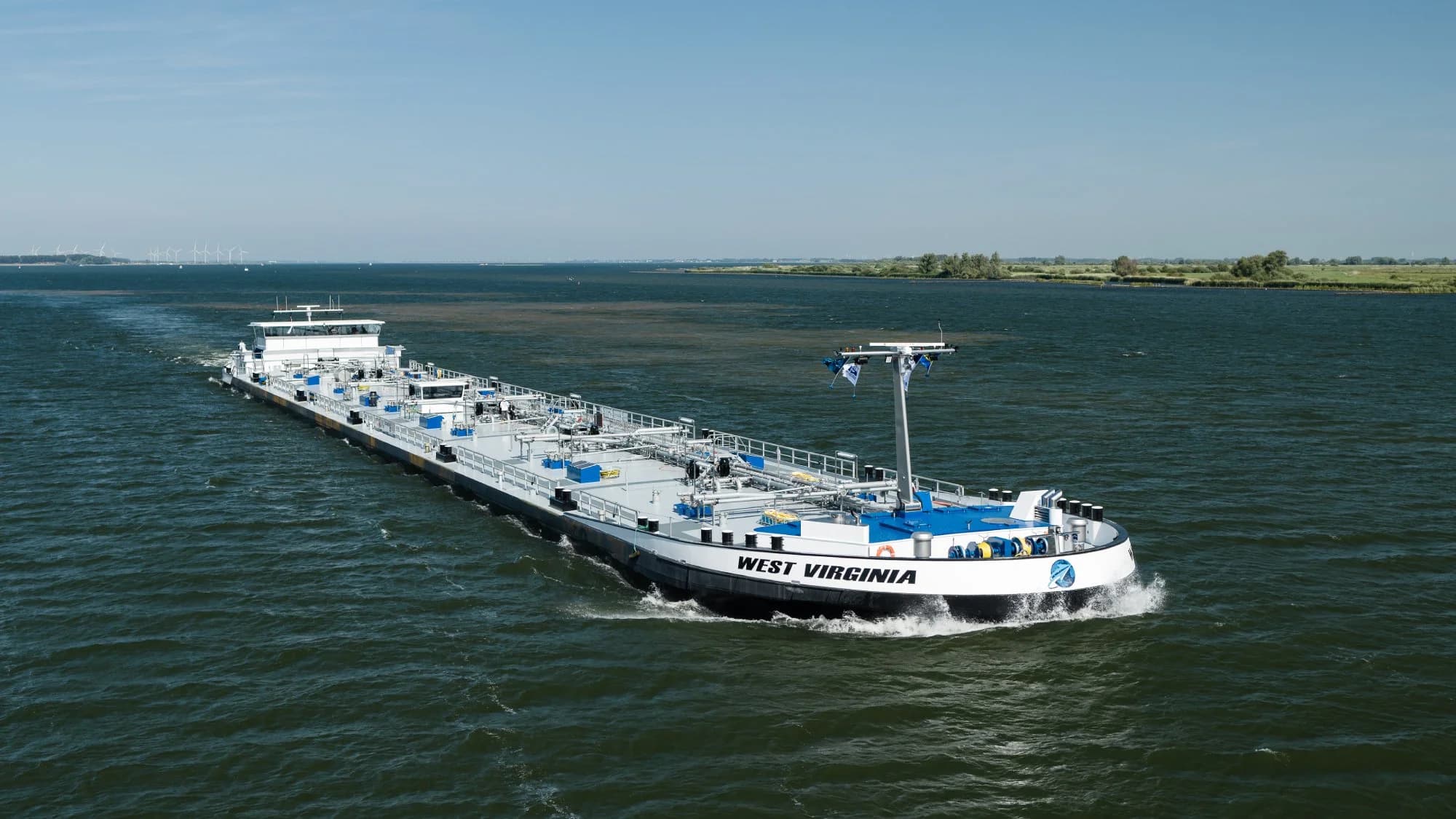 MTS West Virginia, inland motor tanker operated by Wijgaart Shipping on the Dutch waterway network