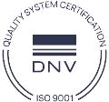 DNV quality management system certification mark — ISO 9001